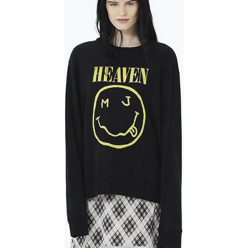 XS NIRVANA Lawsuit 2018 NOS Marc Jacobs Redux Grunge Sweatshirt‎ Unisex-Oversize - Picture 3 of 12